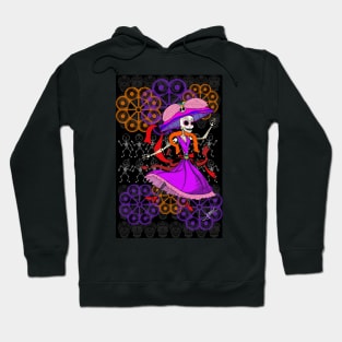 Random dancing catrina skull ecopop pattern Hoodie